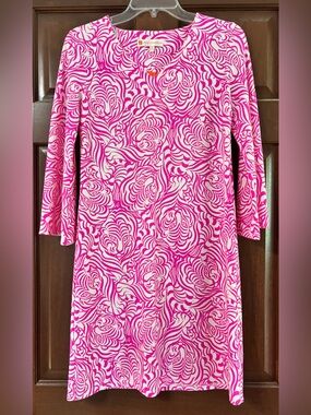NWT Jude Connally bell sleeve dress Hidden Tigers Pink and white size XS boho